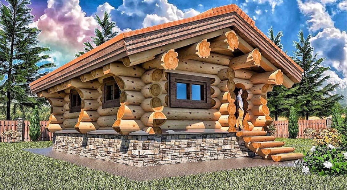 Деревянные дома по технологии дикая рубка от компании Группа Форест по выгодной цене